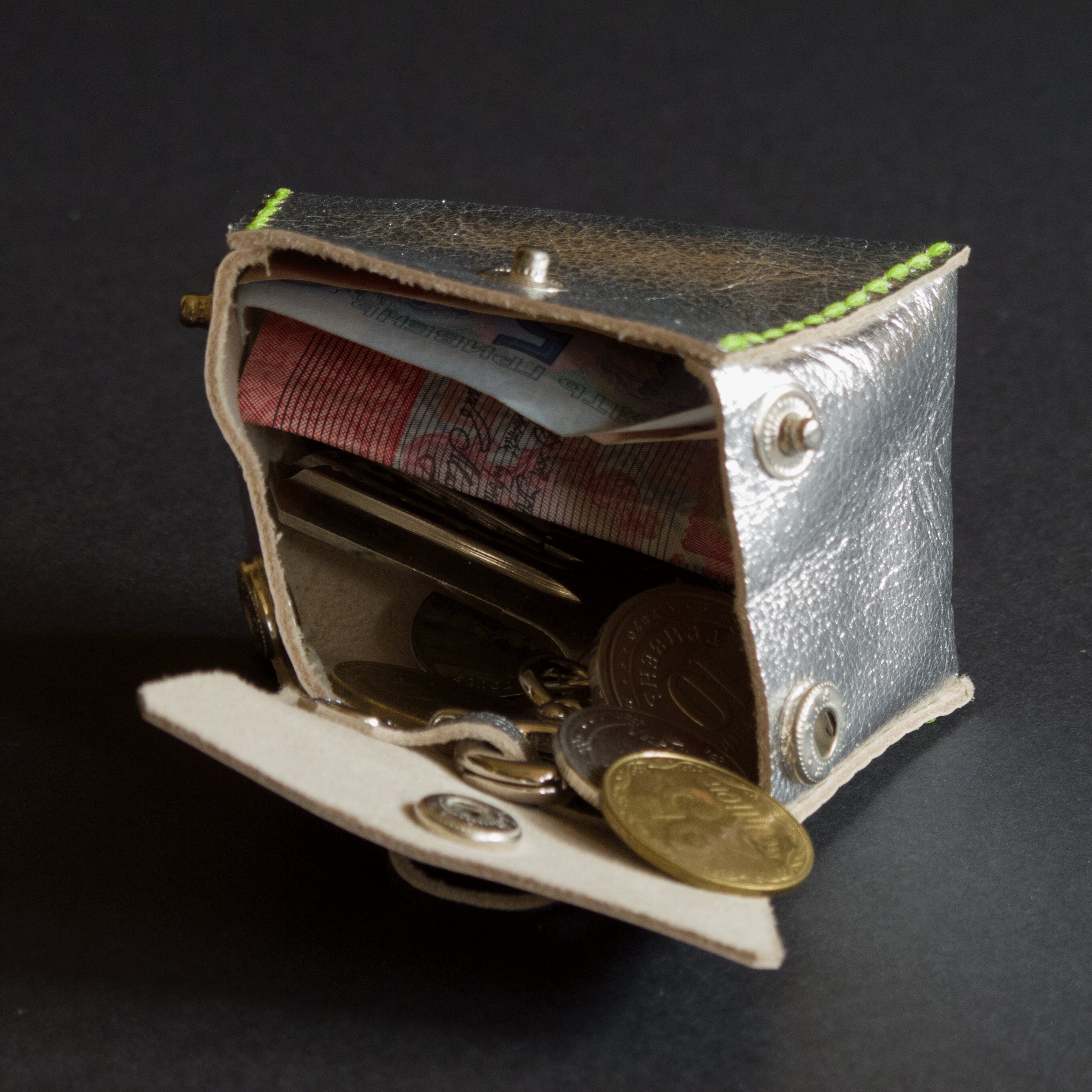 Leather small mini bag keychain for women. Leather bag for Etsy