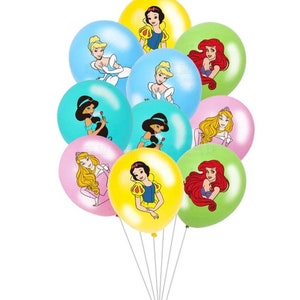 Disney Princess Mixed Balloons - 10 pieces