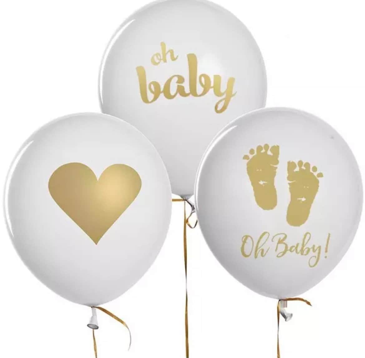 Oh Baby Ballons 3er Set Baby Shower / Gender Reveal Ballon Etsy