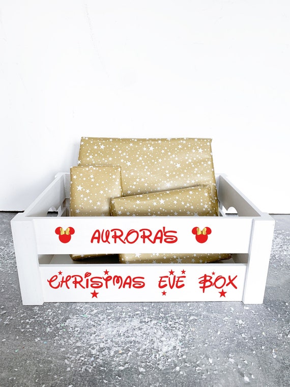 Personalised Disney Christmas Eve Box Minnie Mickey Mouse Etsy