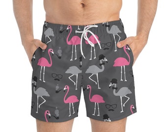 Etstk Flamingo Birds Kids Lightweight Beach Shorts for Boys Etstk Flamingo Birds Kids Lightweight Beach Shorts for Boys