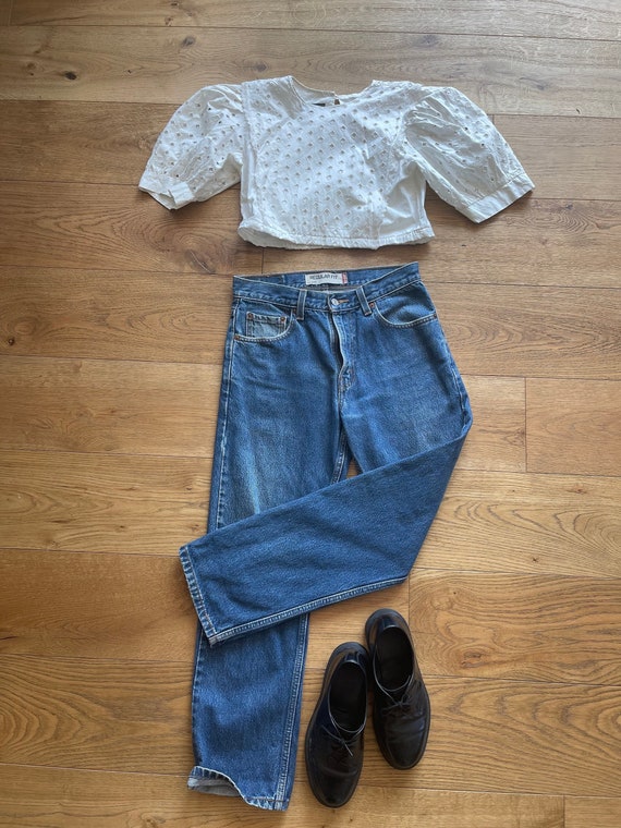 Vintage Puff Sleeve Crop