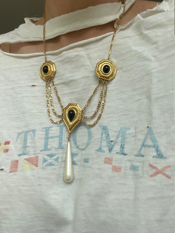 lot of 3 necklaces vtg chains gold tone metal 46inch 50inch 60 inch