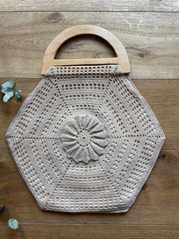 Vintage 70s Macrame bag - image 6