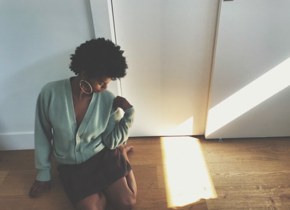 Sage Cashmere Cardigan