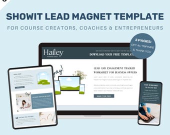ShowIt Leadmagneetpaginasjabloon | Sjabloon voor aanmelden | Freebie-sjabloon | Aanmelden voor webinar | Nieuwsbrief aanmelden | ShowIt-website-add-on-sjabloon