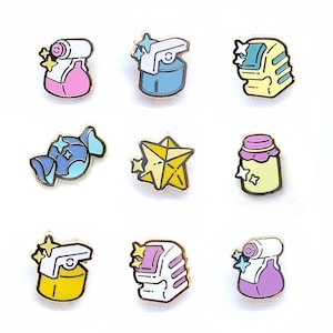 LIMITED! Poke Mini Filler Enamel Pins: Booster and Medicine Items