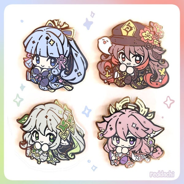 Genshin Pins Vol. 6 | Ayaka, Hu Tao, Nahida, Yae Miko