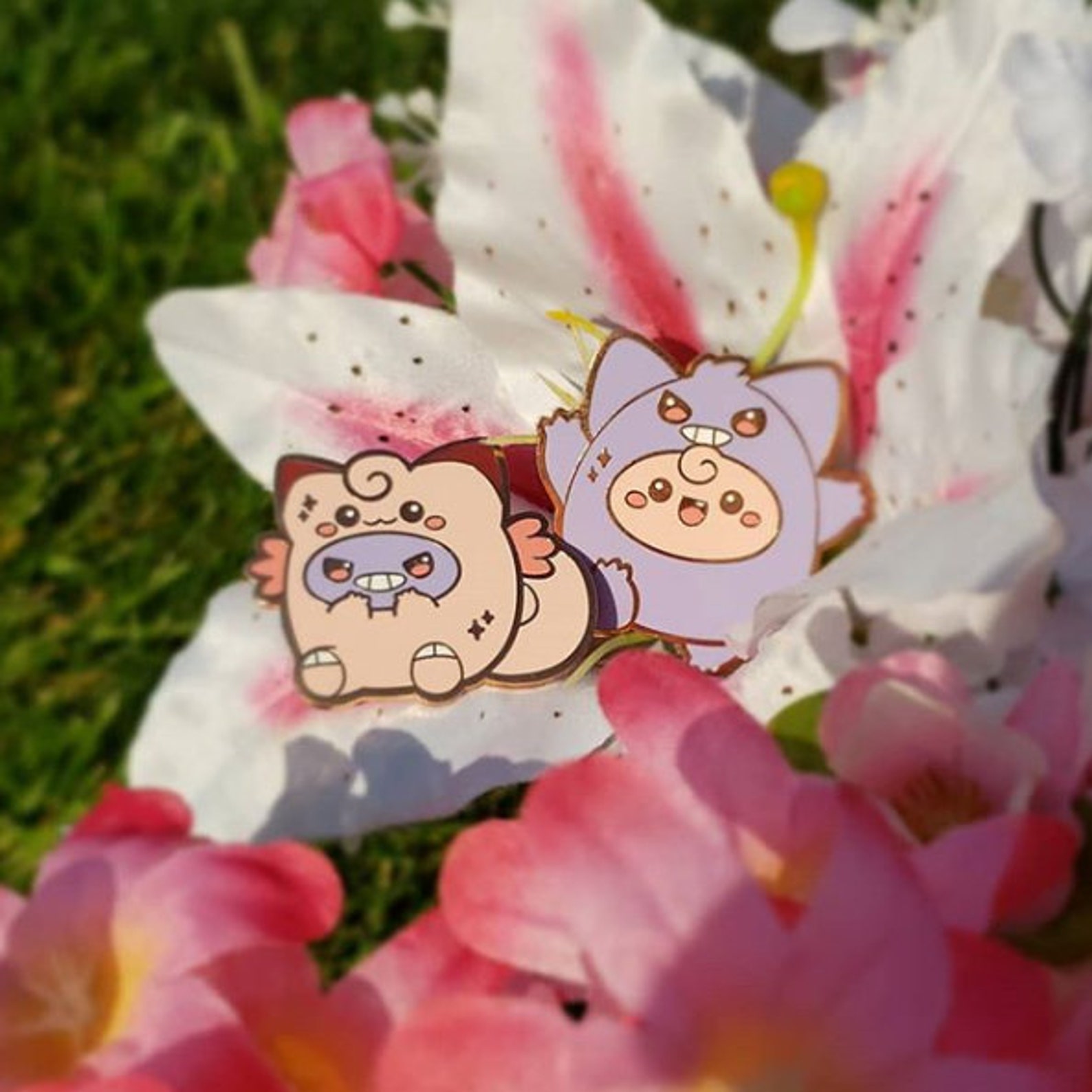 Gengar and Clefable Enamel Pins - Etsy