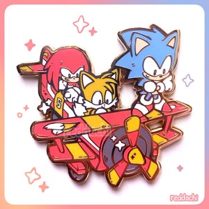 SEGA Sonic Mania Pin Buttons Incl. Sonic the Hedgehog Tails 