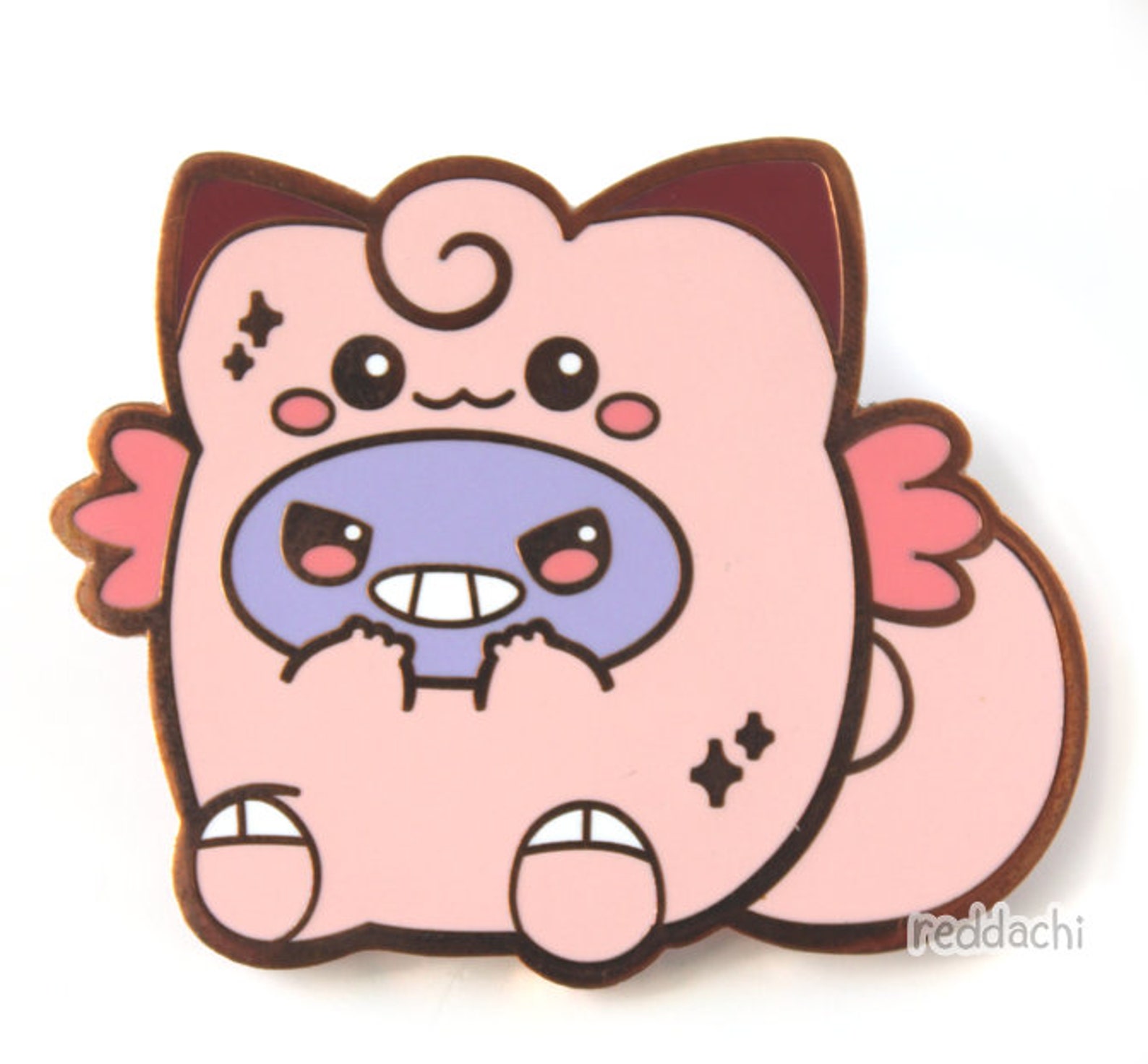 Gengar and Clefable Enamel Pins - Etsy
