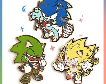 Hedgehog Pins | Werehog, Scourge, Fleetway
