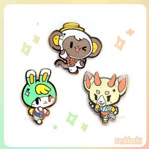 LIMITED! ACNH Enamel Pins: Niko, Sasha, Shino