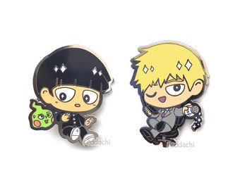 Mob & Reigen Enamel Pins