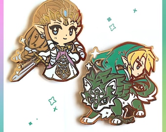 LOZ Enamel Pins | Wolf Link, Zelda (Twilight Princess)