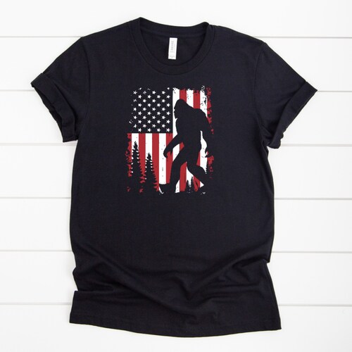 bigfoot flag shirt