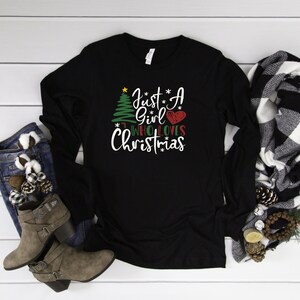 Christmas Shirts, Just a Girl Who Loves Christmas Shirt, Christmas Tree, Christmas Tshirt, Holiday Shirt, Christmas Shirt, Christmas Tee