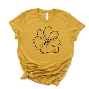 Magnolia Shirt, Spring Shirts, Magnolia Tee, Wildflower Shirts, Garden Shirt, Magnolia Tshirt, Summer Shirts, Flower Shirt, Botanical