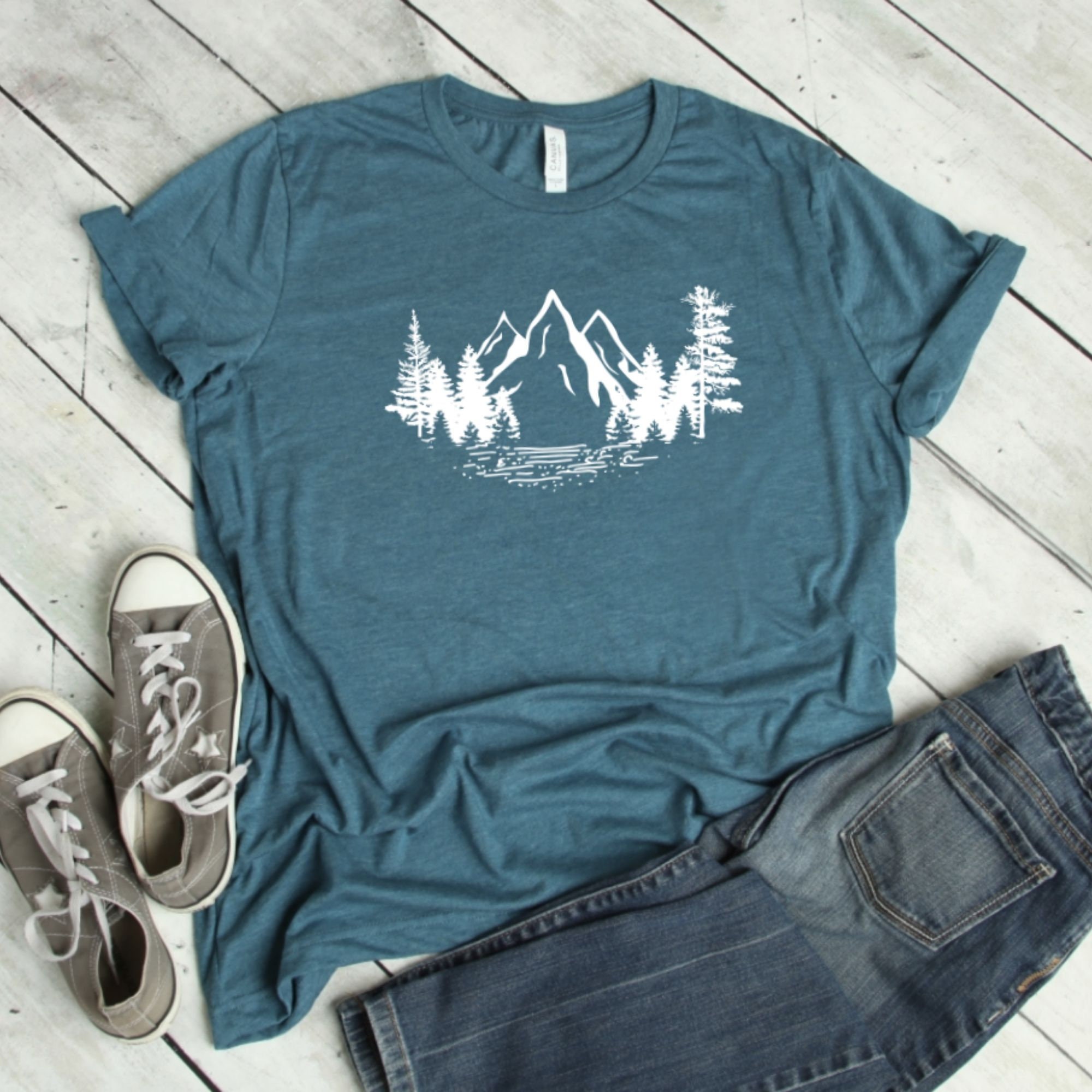 Mountain Shirt Vacation TShirt Adventure Shirt Camping | Etsy