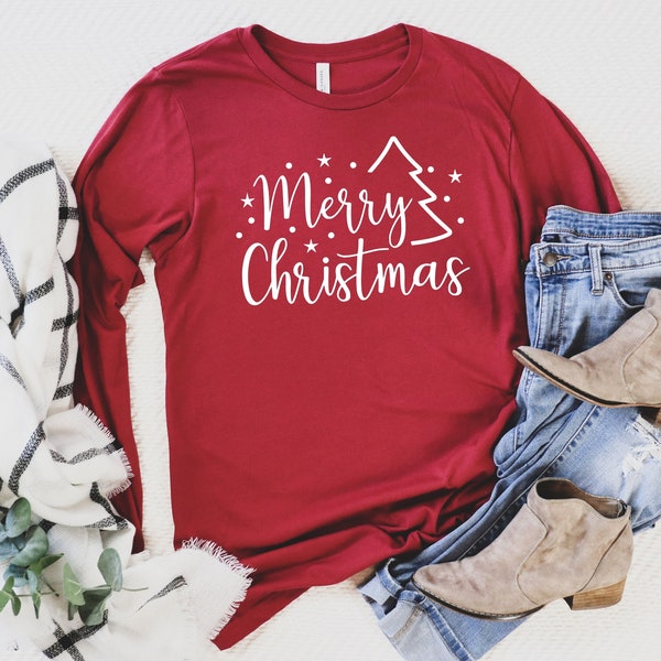 Long Sleeve Christmas Shirts for Women - Etsy