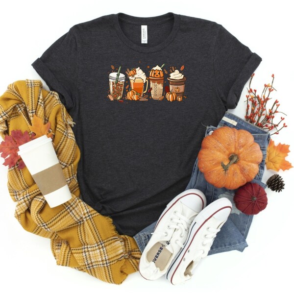 Pumpkin Spice Latte | Fall Coffee Shirt | Fall Latte Shirts | Pumpkin Spice Tee | Fall Shirts  | Cute Fall Shirt | Coffee T-shirt