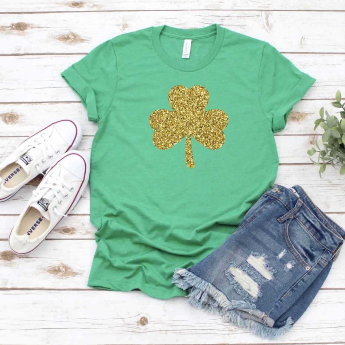 St Patrick Day Shirt St Patricks Day Shamrock Shirt Glitter | Etsy