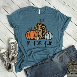 It's Fall Y'all Shirt - Fall Shirts - Pumpkin Shirt - Fall Graphic Tee ...