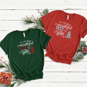 Christmas Shirts, It's the Most Wonderful Time of The Year, Buffalo Plaid, Christmas Shirt For Women, Christmas Shirt, Chirstmas Tee