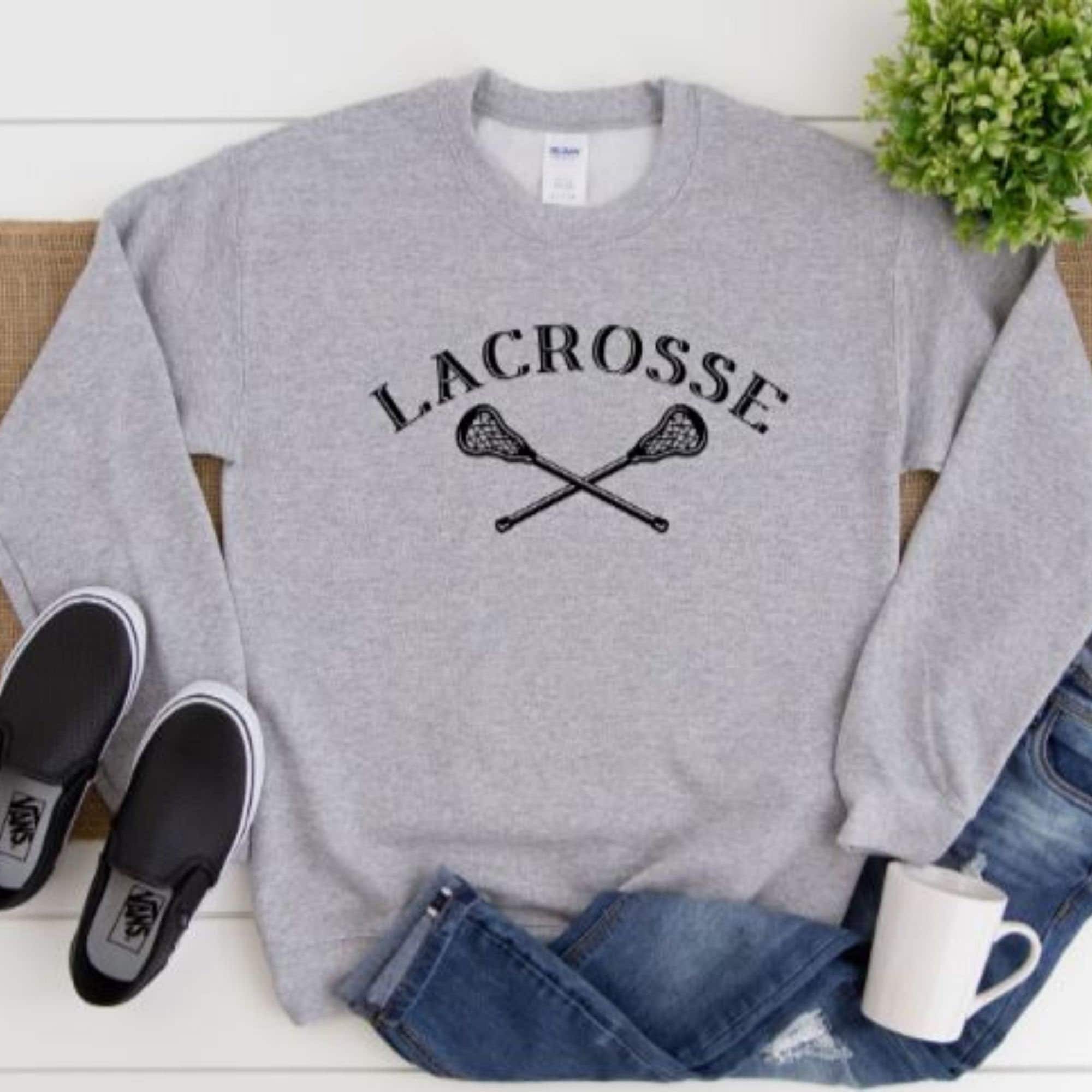 Lacrosse Sweatshirt Lax Sweatshirt Lacrosse Player Gift Etsy