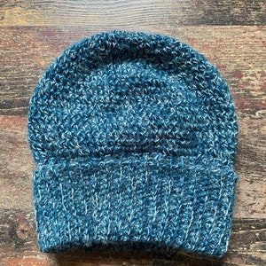 Winter hat, beanie made of vintage mohair mix