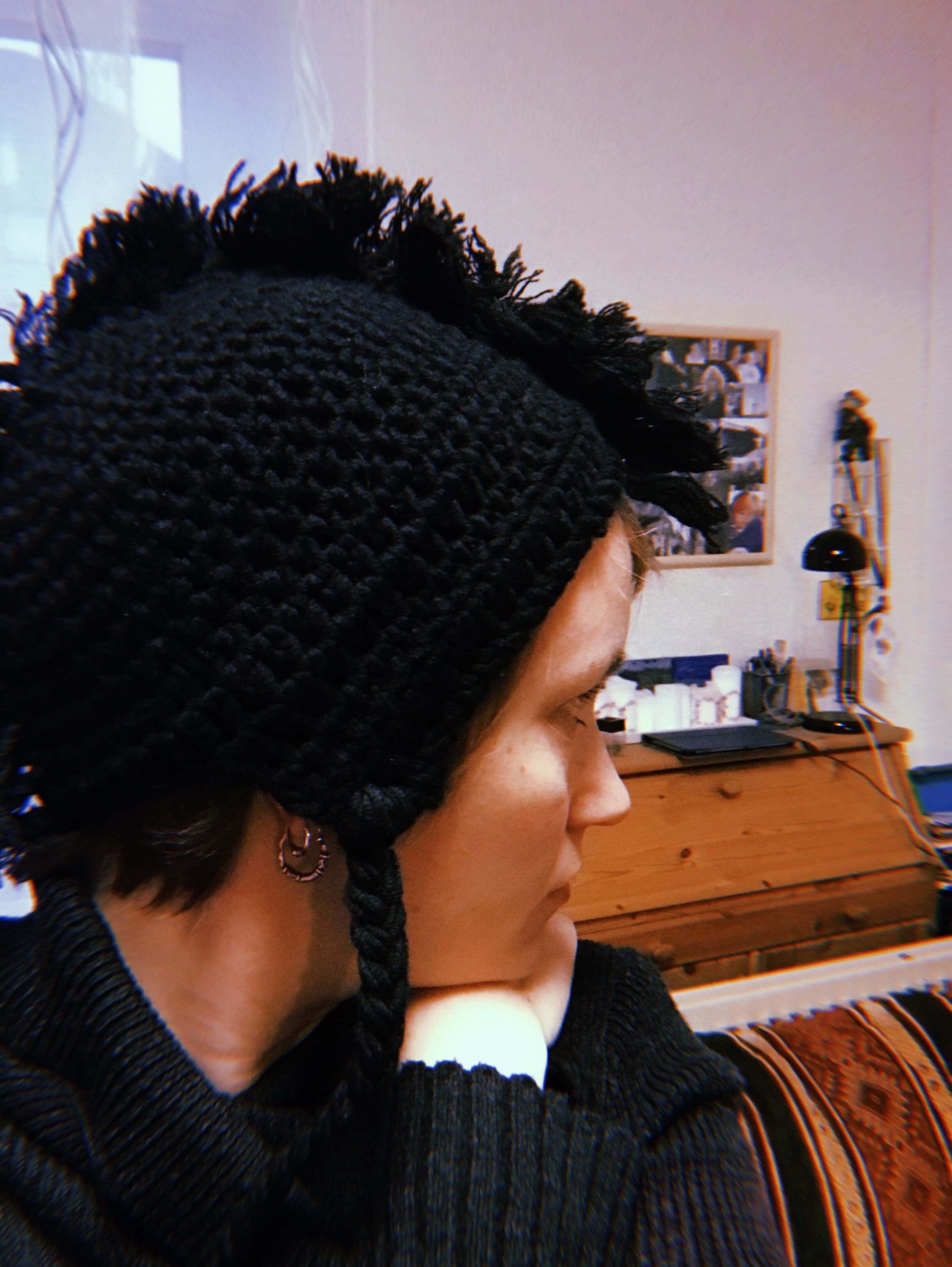 Mohawk Crochet Beanie, image size:2254x3000