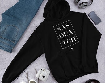 Hooded Sweatshirt Men Custom Pullover Fleece Hoodie Sasquatch Bigfoot