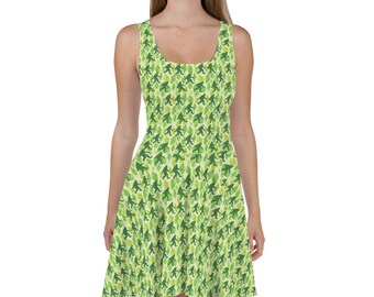 Bigfoot Dress | Bigfoot Gift Idea | Unique Gifts for Her | Sasquatch Skater Dress | Funny Gift Idea for Her | Fun Clothes | Cryptid