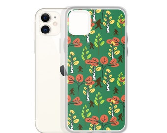 Bigfoot iPhone Case - Trees | Bigfoot Gift Idea for Him or Her | Sasquatch Gifts | Funny Gifts