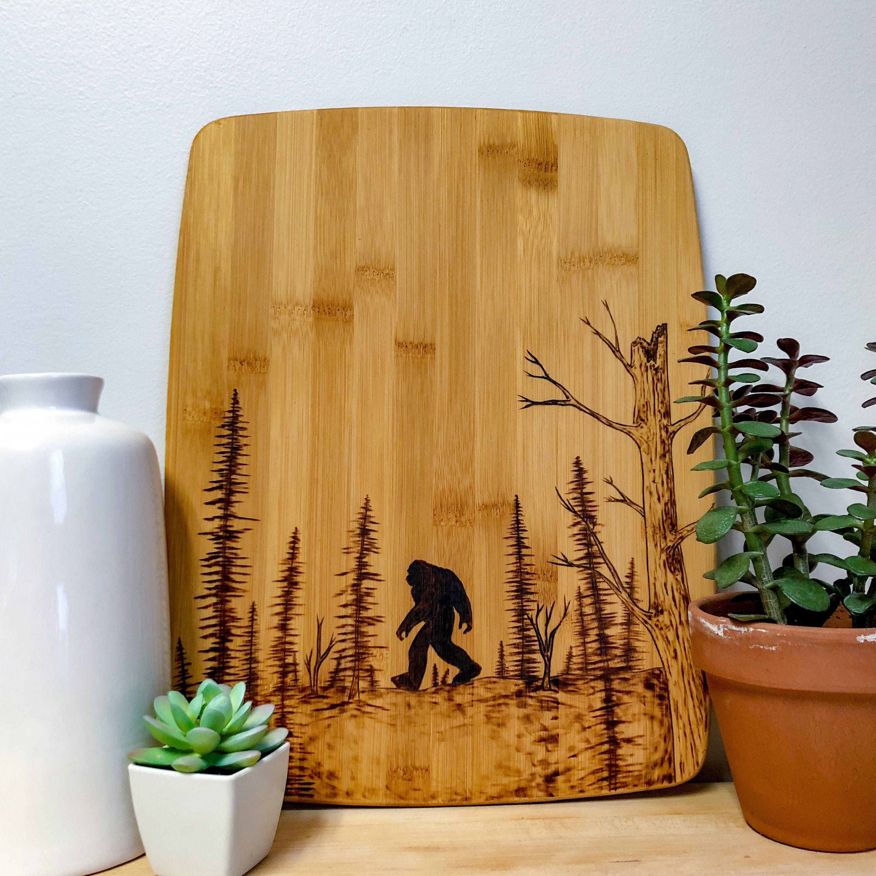 Bigfoot Cutting Board | Bigfoot Gifts | Father's Day Gift | Bigfo…
