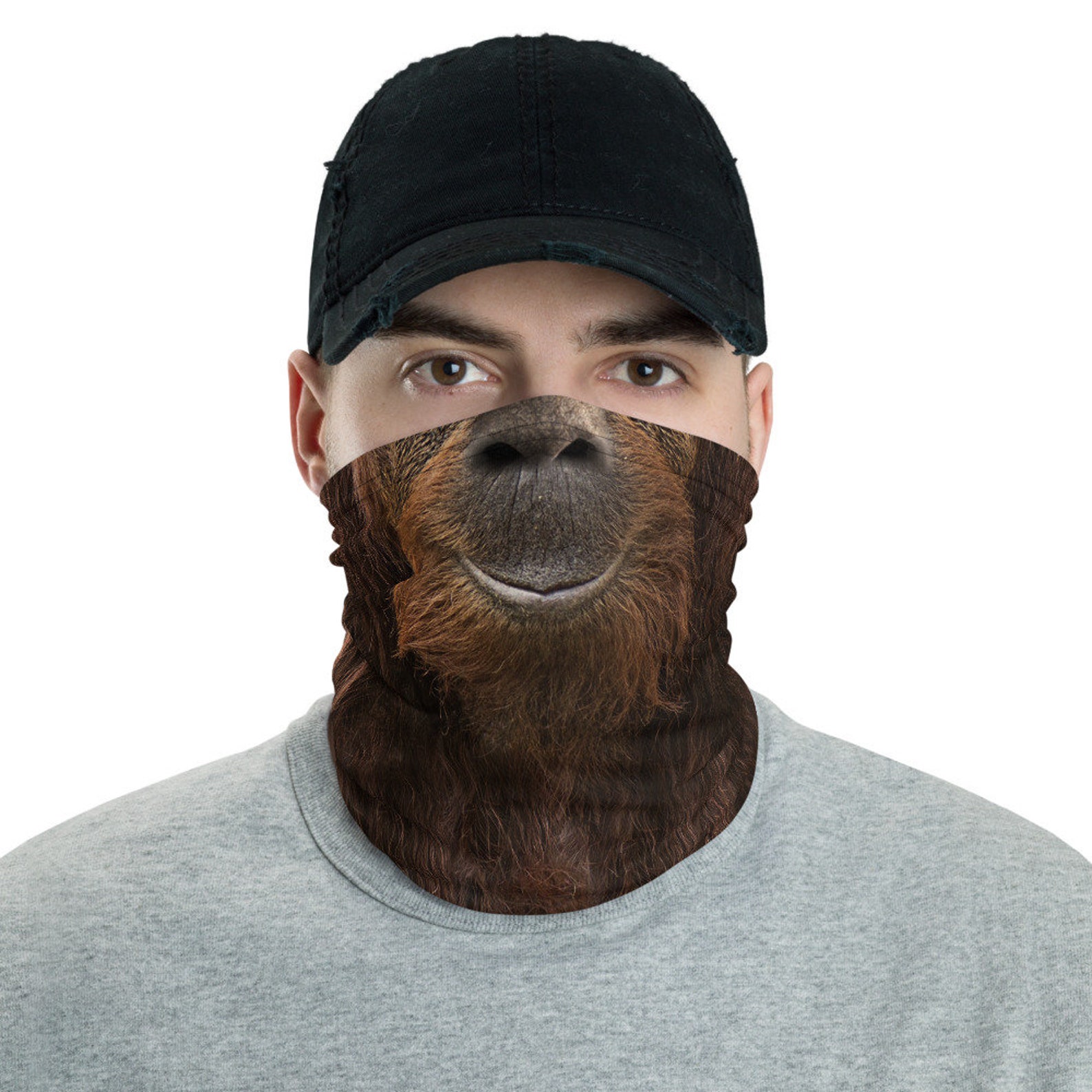 Bigfoot Face Mask Bigfoot Gift Idea Funny Face Mask | Etsy