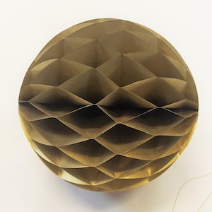 Metallic Gold // Tissue Paper Honeycomb Balls // 15CM 20CM // Wedding Birthday Party Event Decoration // Australia Stock
