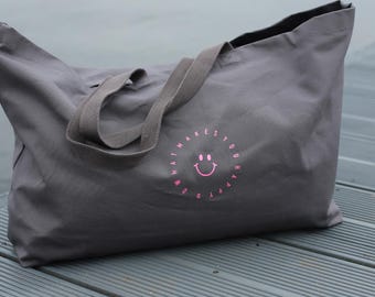 XXL Personalisierte Große Oversize Baumwolltasche - Dein Begleiter für jeden Tag!