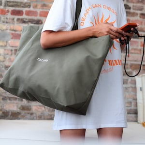 Personalisierte XXL Große Baumwolle Tasche -rumah saya