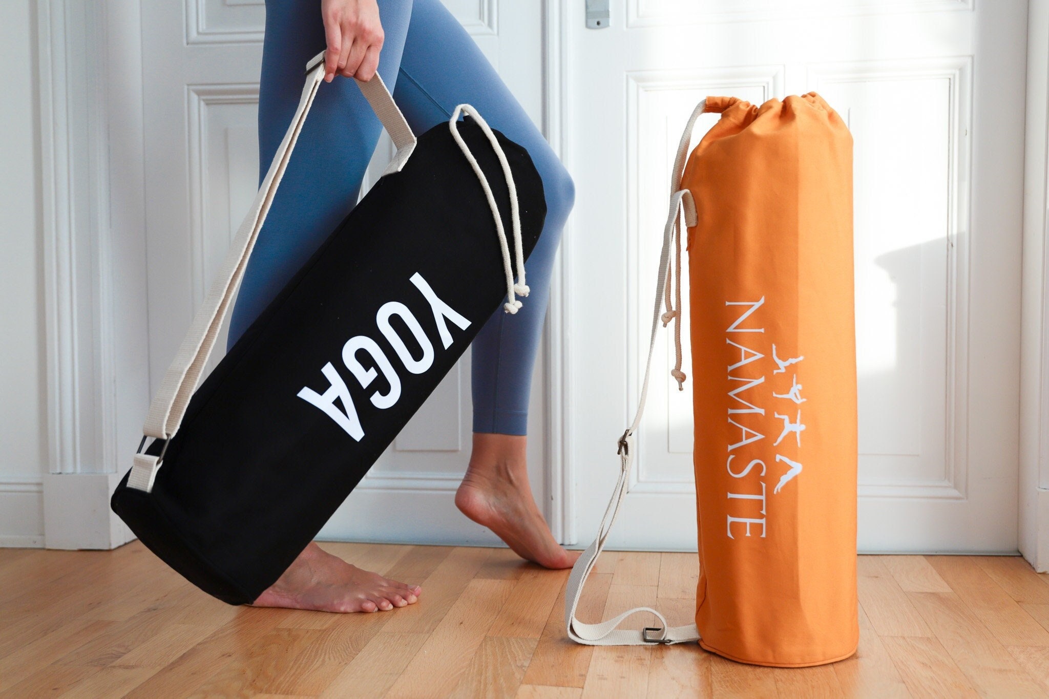 Yogamatte Tasche Mit Wasserflaschenhalter Und Unteres Nassfach