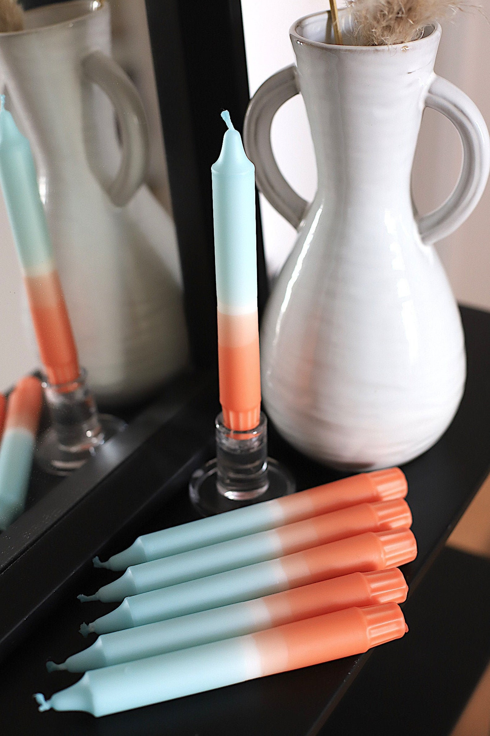 Vegan dip dye candles stick candles chandelier 100 Etsy