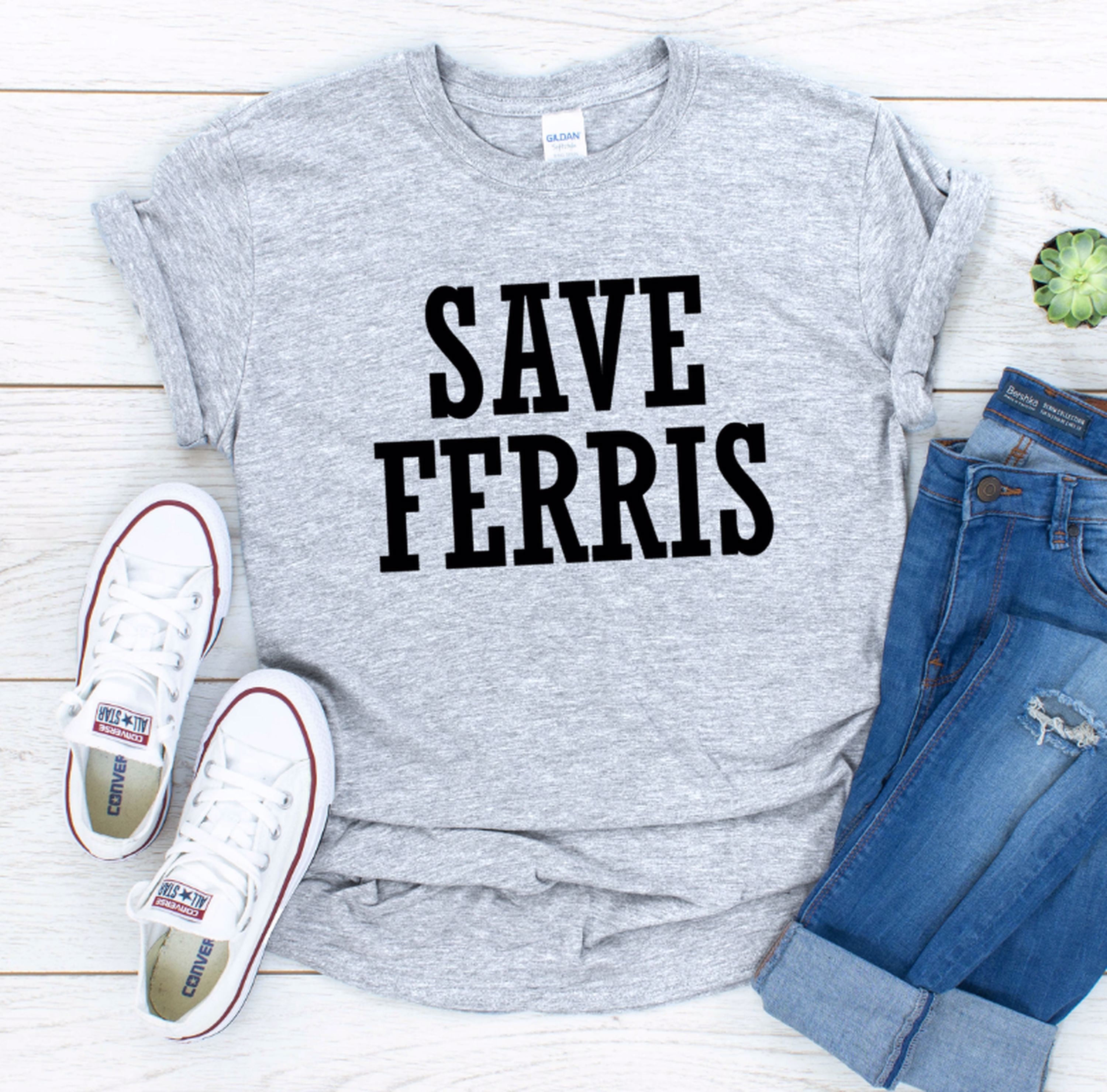 Classic 80's Save Ferris Tshirt classic 80's movie Etsy