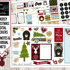 STORE CLOSING! Woodsy Woodland Christmas Digital Planner Stickers | GoodNotes, iPad and Android