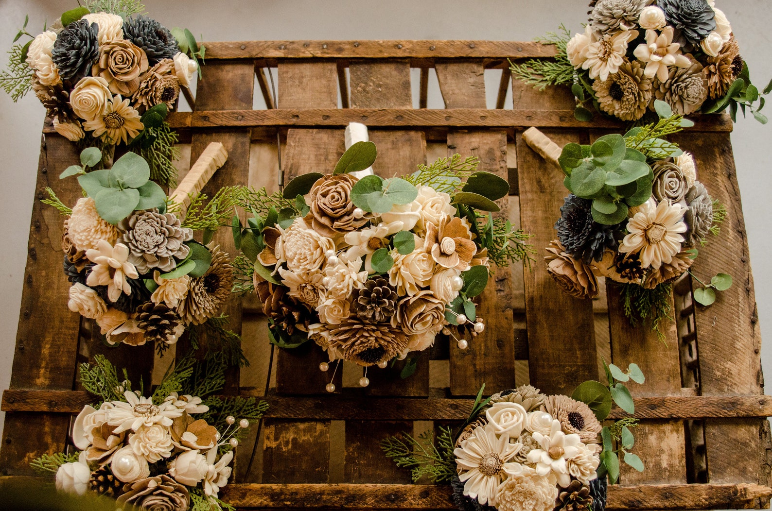Wood Flower Arrangements Wedding Events Customizable | Etsy