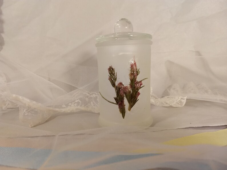 Small glass jars and vases pressed flowers waterproof Etsy