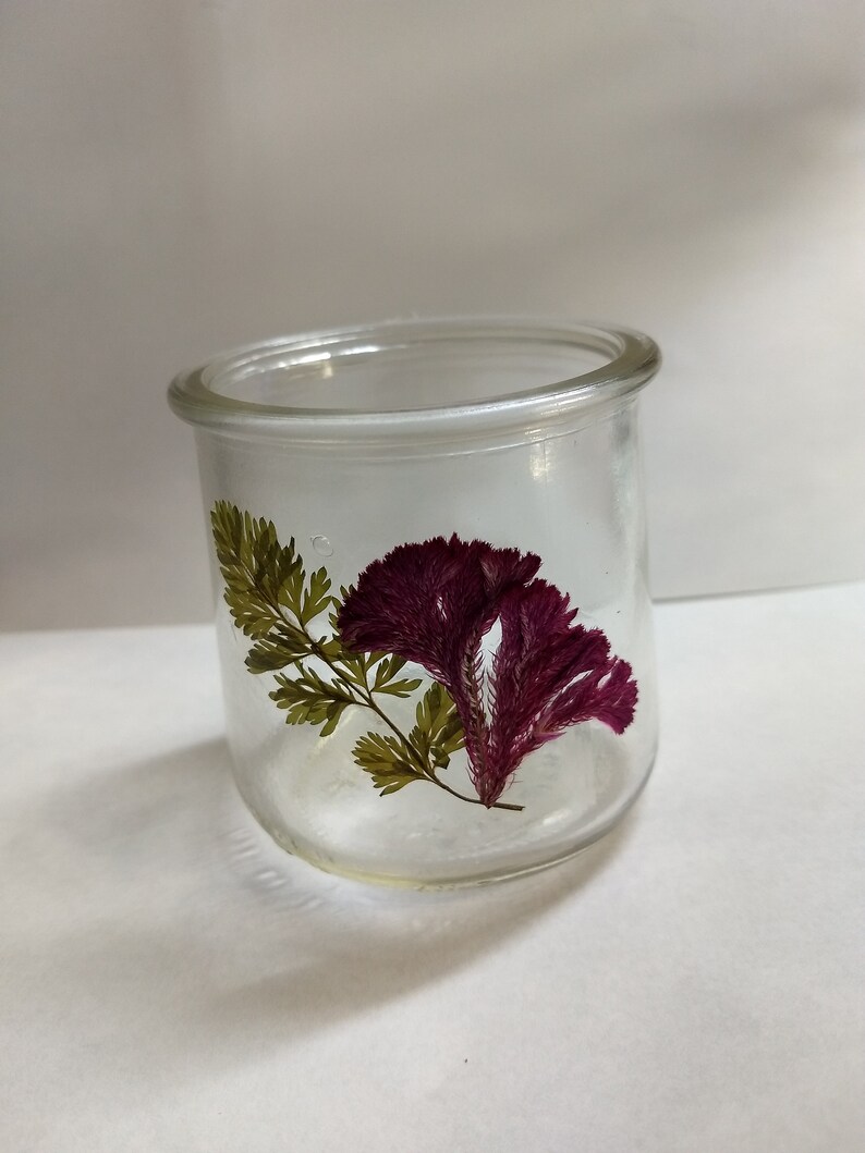 Small glass jars and vases pressed flowers waterproof Etsy