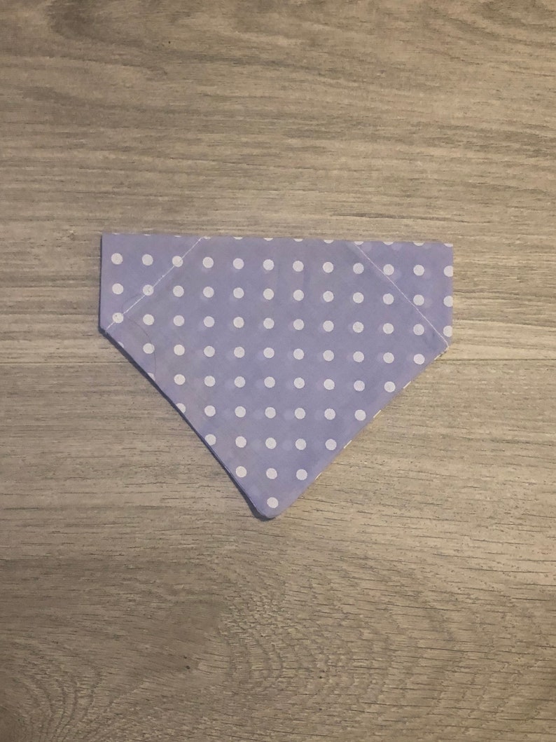 Lilac dot dog bandana