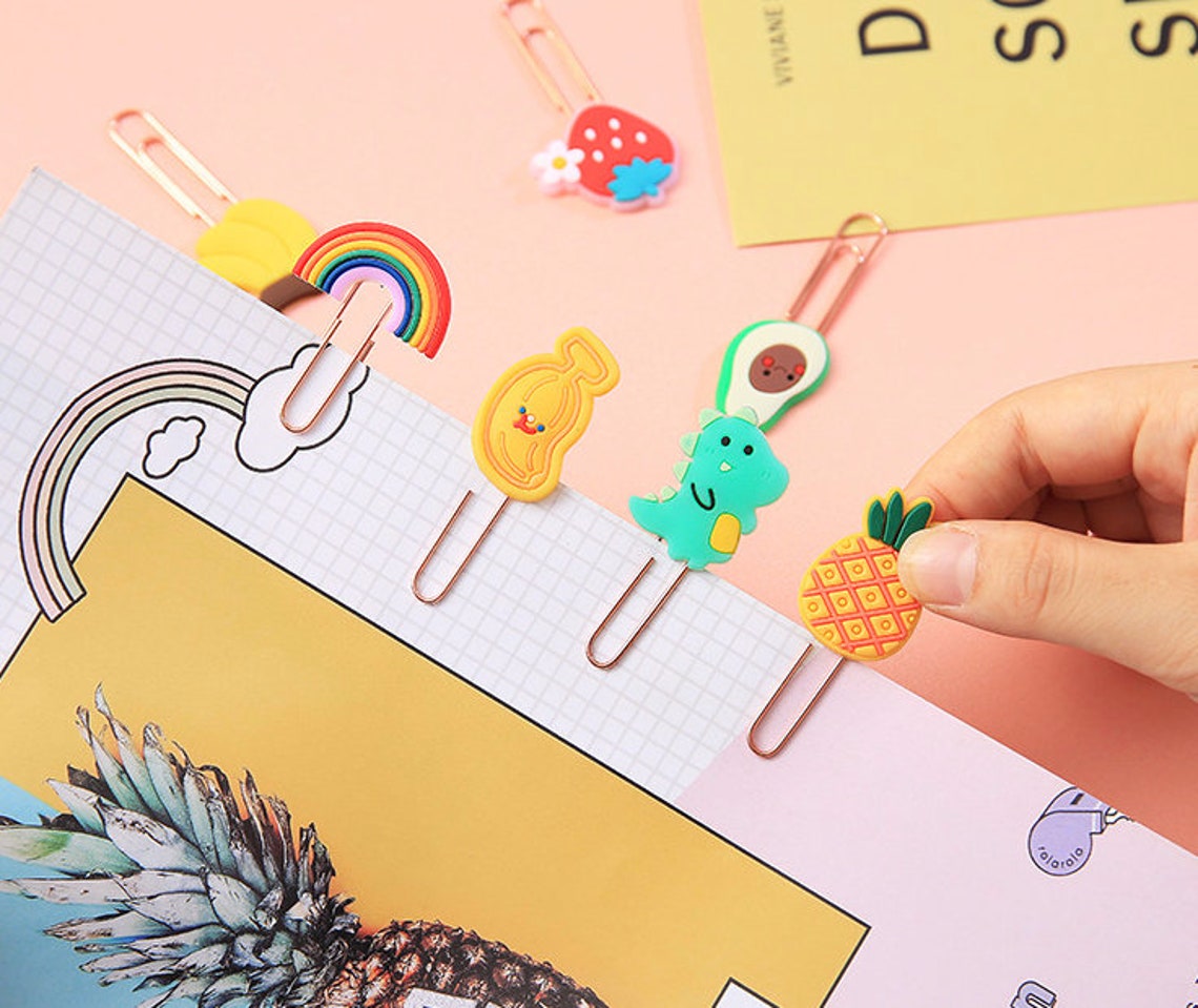 Pack of 10 Cute Paper Clips Paper Clips Student/Kid/ DIY Etsy