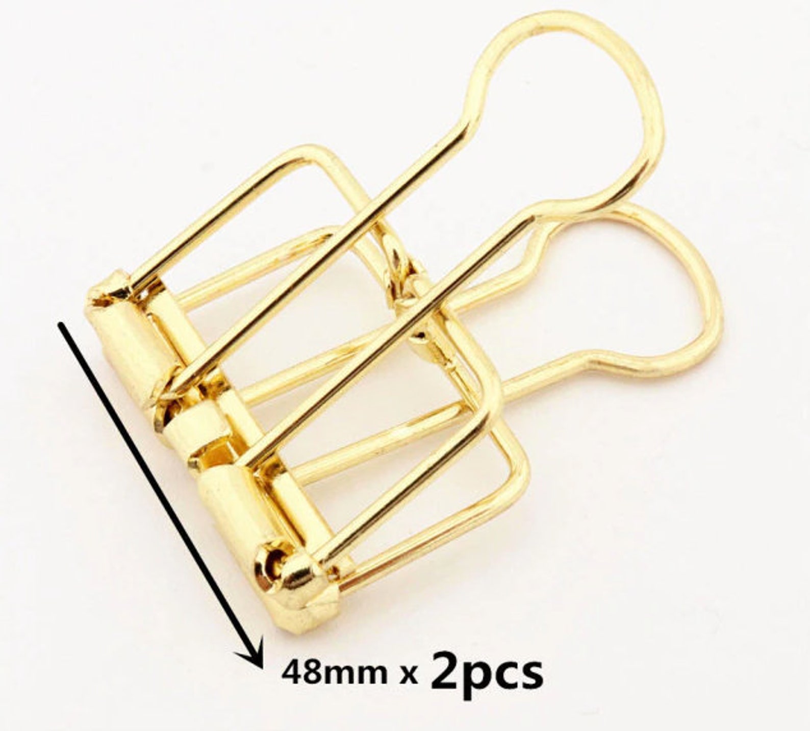 Pack of Creative Gold Decorative Binder Clips Paper Clips Etsy