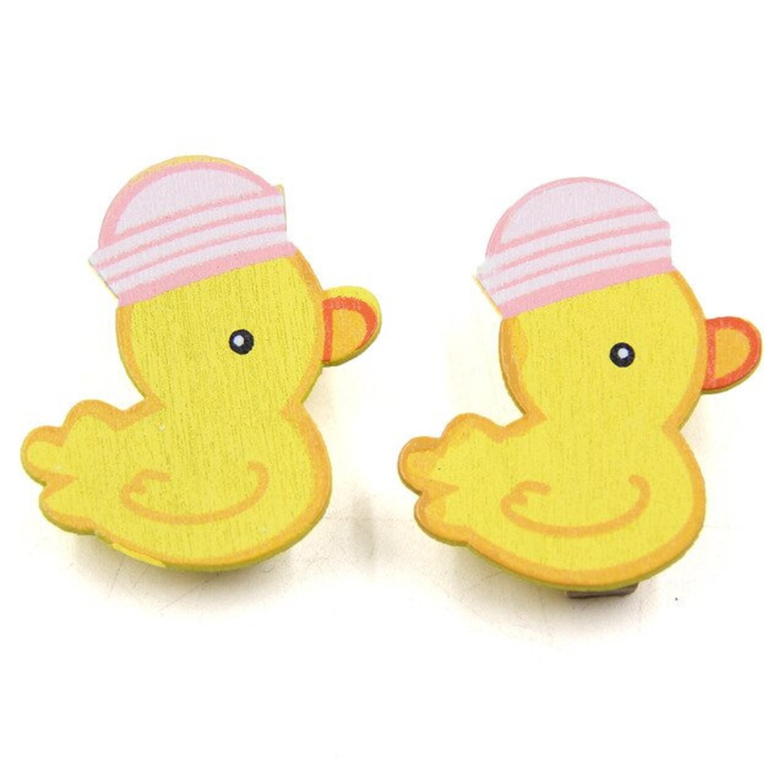Pack of 20 Cute Yellow Duck Wooden Clips Wooden Clips Etsy